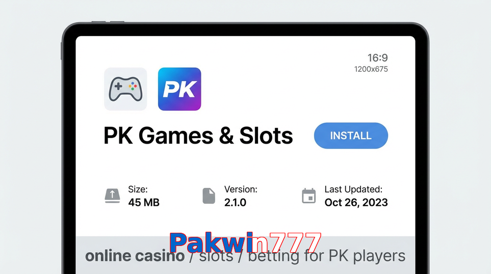 Game list for Pakwin777 gameapk section